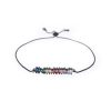 Poshfeel Colorful Cubic Zirconia Rainbow Bracelet for Women Gold Bracelets & Bangles Crystal Charm Jewelry Gift MBR190052