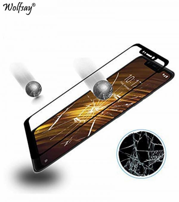 Full Glue Screen Protector For Xiaomi Pocophone F1 Glass For Poco M3 X3 F2 M2 Pro Tempered Glass Protective Phone Film Poco F1