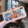 Luxury Blue light Cartoon One Piece Case For iphone 12 Pro 11 X XR XS Max 11 Pro 8 7 Plus Anime Luffy Sauron Soft Silicone Cover