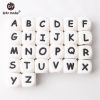 100pc Silicone Beads Alphabet Letter Food Grade For Teething Necklace In 26 Letters BPA Free Silicone Letter Teether Let's Make