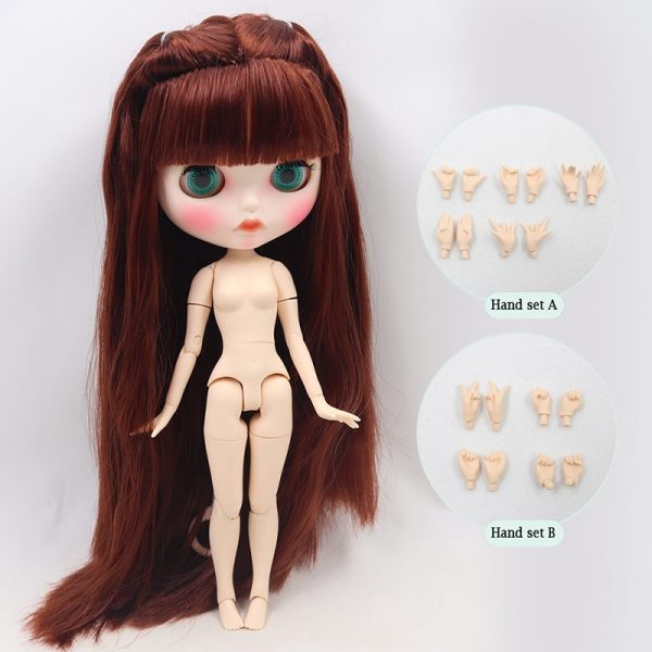 ICY DBS blyth doll joint body customize carved lips face with eyebrow on sale 1/6 BJD neo azone