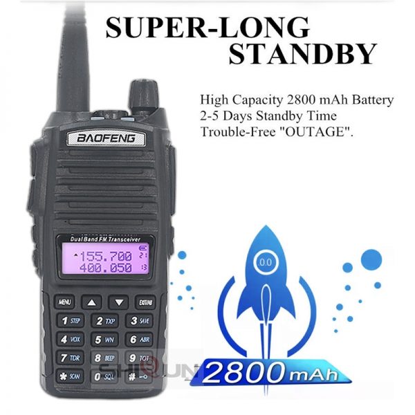 Upgrade BaoFeng UV-82 8W Optionl 5W Baofeng UV 82 Walkie Talkie 10 KM Baofeng 8W Ham Radio 10KM Dual PTT 82HP UV-9R GT-3TP UV-5R