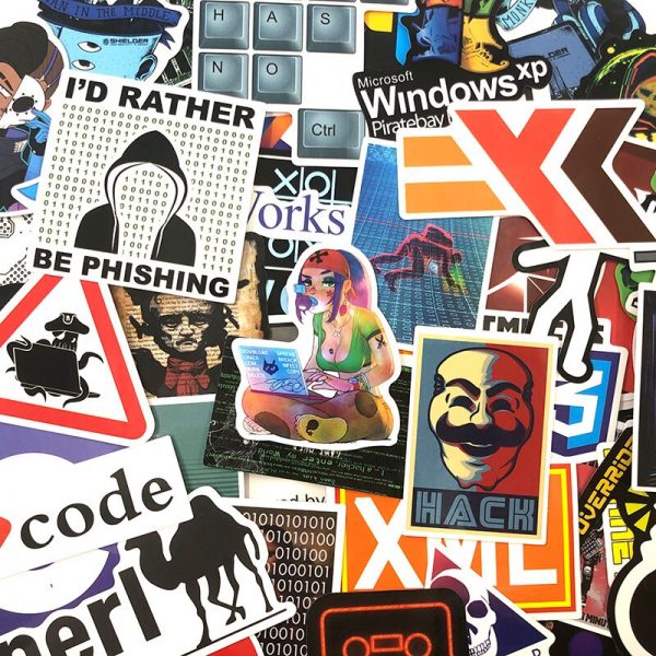 72Pcs/Pack Programming Graffiti Stickers Hacker Stickers Java C++ For Luggage Skateboard Laptop Motorcycle Papeleria y Oficina