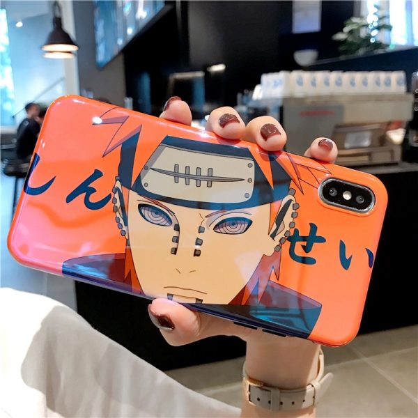 Naruto Anime Pain Uchiha Sasuke Uzumaki Case for iPhone 12 11 Pro X XR XS MAX 7 8 Plus cartoon Glossy Blu-Ray Soft Silicon Cover