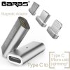 GARAS Type-C To Micro Magnetic Adapter Android 3in 1 Data Cable Converter Adapter Type C To Micro USB C