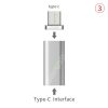 GARAS Type-C To Micro Magnetic Adapter Android 3in 1 Data Cable Converter Adapter Type C To Micro USB C