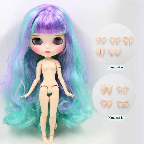 ICY DBS blyth doll joint body customize carved lips face with eyebrow on sale 1/6 BJD neo azone