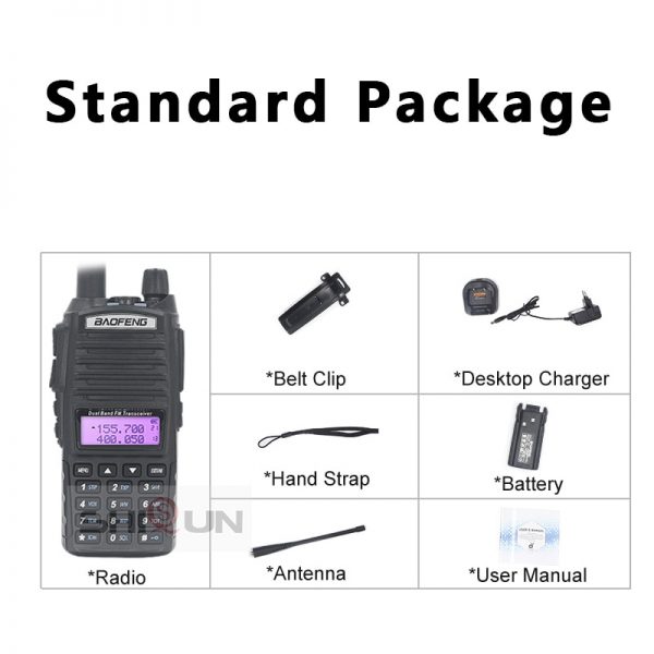 Upgrade BaoFeng UV-82 8W Optionl 5W Baofeng UV 82 Walkie Talkie 10 KM Baofeng 8W Ham Radio 10KM Dual PTT 82HP UV-9R GT-3TP UV-5R