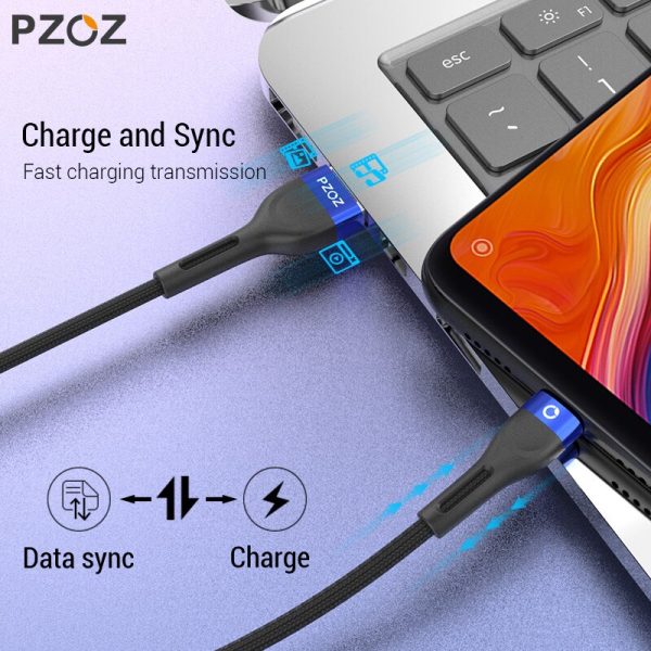 PZOZ usb c cable type c cable Fast Charging Data Cord Charger usb cable c For Samsung s10 s9 A51 xiaomi mi 10 redmi note 9s 8t