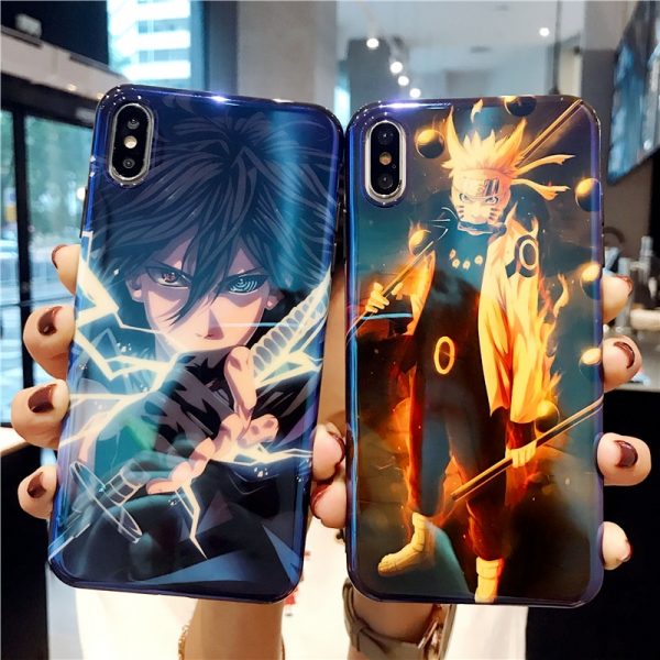 Naruto Anime Pain Uchiha Sasuke Uzumaki Case for iPhone 12 11 Pro X XR XS MAX 7 8 Plus cartoon Glossy Blu-Ray Soft Silicon Cover