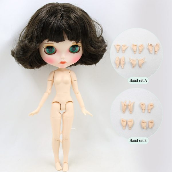 ICY DBS blyth doll joint body customize carved lips face with eyebrow on sale 1/6 BJD neo azone