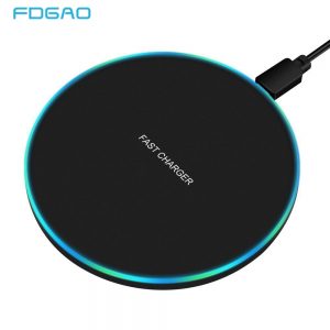 FDGAO 30W Fast Wireless Charger For Samsung S10 S20 S9 Note 20 10 9 USB C Qi Charging Pad for iPhone 12 11 XS XR X 8 Airpods Pro