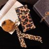 Luxury brand Square leopard pattern Hairball soft silicon phone case for iphone 6 7 8 plus X XR MAX 11 Pro 2020 SE Scarves cover