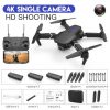 LSRC 2021 New Quadcopter Drone E525 HD 4K 1080P Camera and WiFi FPV HeightKeeping RC Foldable Quadcopter Dron Toy Gift