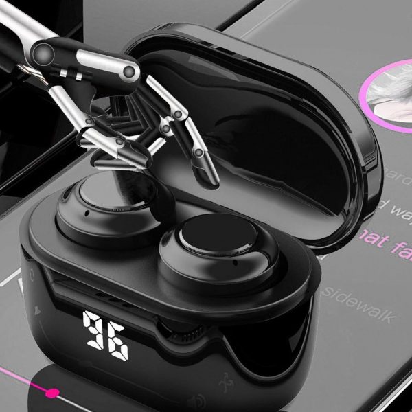 2020 in-ear earphones A6 TWS Mini Wireless Bluetooth 5.0 HiFi Stereo Earphones with Digital Charge Box Wireless Earphones 2020