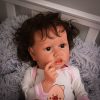 22" Realistic Tyler Reborn Baby Doll Boy Realistic Lifelike Doll With Crooked Mouth Adorable Bonecas Toy Birthday Gifts