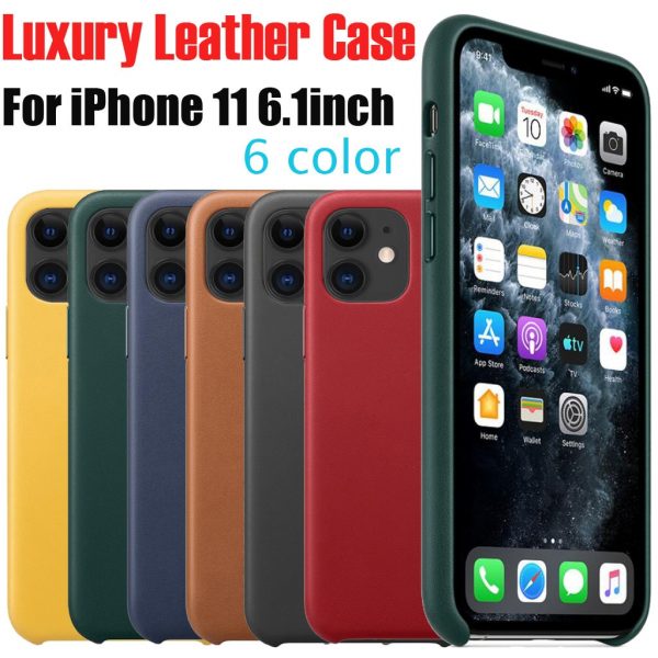 Ultra-Thin Leather Case Cover Skin Protective Shell for Iphone 11 Pro Max Pine Green Phone Case for IPhone 11 Pro Max