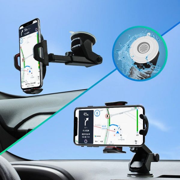 2020 New Long Arm Sucker Gravity Car Mobile Phone Holder Stand Universal Dashboard Clip Support For iPhone 11 PRO Accessories