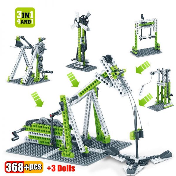 Mechanical Gear Technic Building Blocks Engineering Children's Science Educational STEM Toys 3IN1 Building Blocks Kid Brick Toys