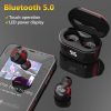 2020 in-ear earphones A6 TWS Mini Wireless Bluetooth 5.0 HiFi Stereo Earphones with Digital Charge Box Wireless Earphones 2020