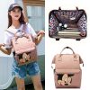 Disney Mickey Minnie Diaper Bag Fashion Mummy Maternity Nappy Bag Large Capacity Baby Bags for Mom Multifunctional Wet Bag Nappy