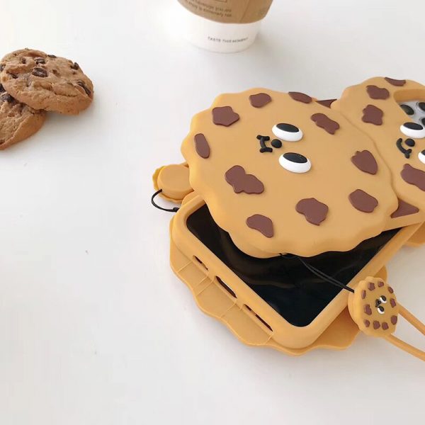 Hot Korea 3D Chocolate cookies soft silicon cover case for apple iphone 6 6S 7 8 plus 8plus 11 Pro X XS XR MAX phone coque capa