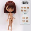 ICY DBS Blyth doll No.2 WHITE and Black skin joint body oily straight hair 1/6 BJD special price toy gift