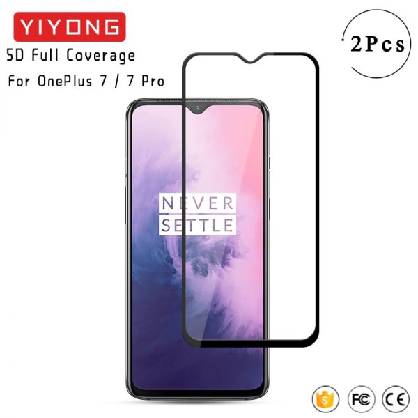 YIYONG 5D Full Cover Tempered Glass For One Plus 7T 8T 6 6T Nord Screen Protector For One Plus 8 OnePlus 7 T Pro 3D Curved Glass