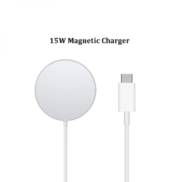 Magnetic 15W Wireless Charger Fast Portable Charging For Phone 12 Mini 12 Pro Max 12 Type-C Fast 20W US EU UK Plug Charger