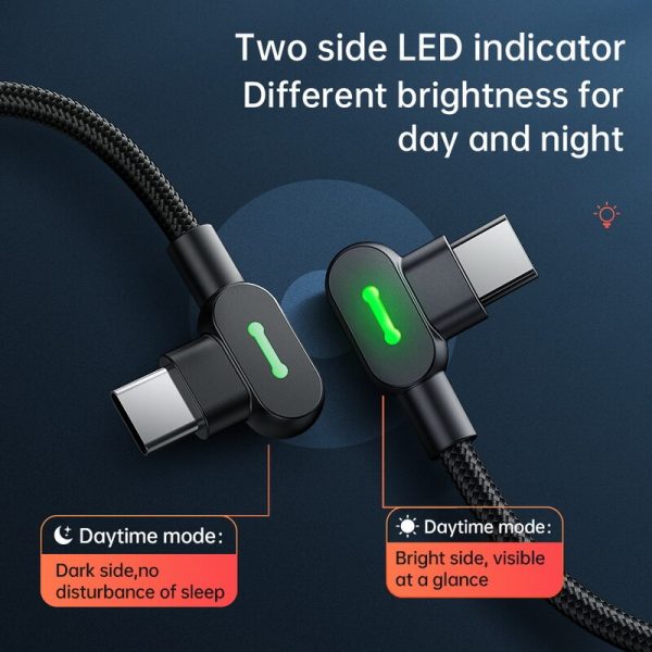 MCDODO 3A USB C to USB Type C Cable PD 60W Fast Charging USB-C Phone Charger Type-C Cord For Xiaomi Redmi Note 9s Samsung S20 S9