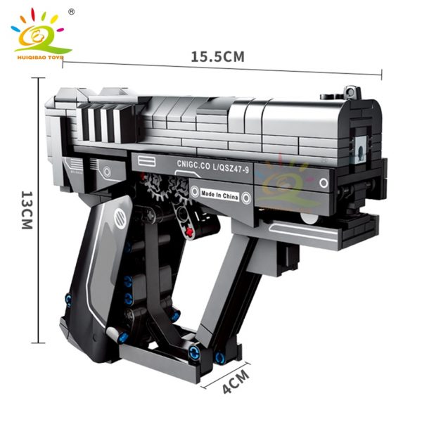 HUIQIBAO 364PCS Technic Wandering Earth Signal Gun Building Blocks Set DIY Shooting Game Bricks City Toys For Children Kids