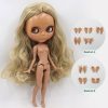 ICY DBS Blyth doll No.2 WHITE and Black skin joint body oily straight hair 1/6 BJD special price toy gift