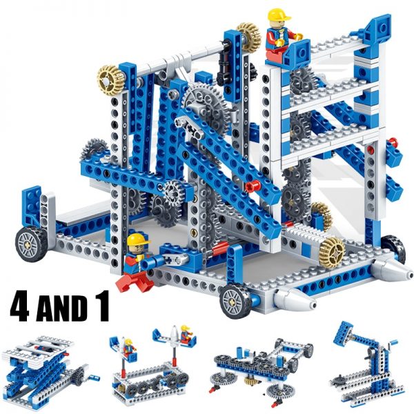 Mechanical Gear Technic Building Blocks Engineering Children's Science Educational STEM Toys 3IN1 Building Blocks Kid Brick Toys