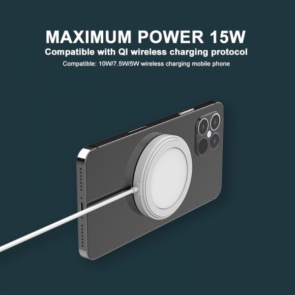 Magnetic 15W Wireless Charger Fast Portable Charging For Phone 12 Mini 12 Pro Max 12 Type-C Fast 20W US EU UK Plug Charger