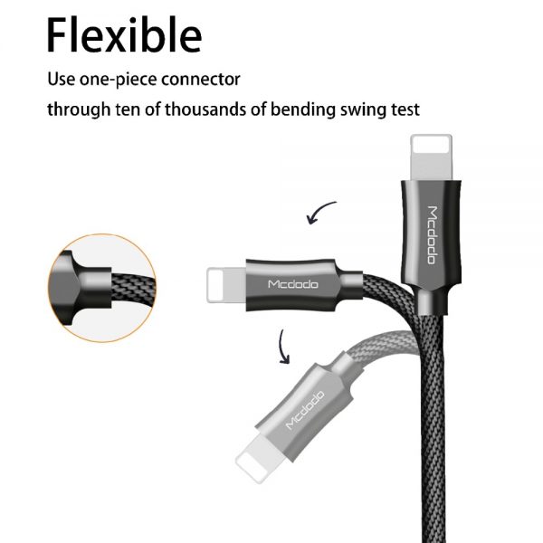 MCDODO USB Cable 2.4A for iPhone Cable 11 Pro XS Max XR 8 7 6S Plus iPad mini For Lightning fast Charging Cable Phone Data Cord