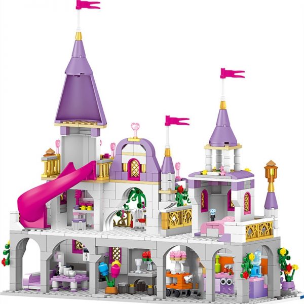 731PCS Princess Series Castle Building Blocks Magical Ice Castle Bricks Compatible Girls Friends Educational Toys For Children