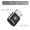 Baseus USB To Type C OTG Adapter USB USB-C Male To Micro USB Type-c Female Converter For Macbook Samsung S20 USBC OTG Connector