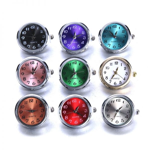 DIY Snap Jewelry 18mm Glass Watch Snap Buttons Interchangeable Jewelry Accessory Snap Button Jewelry for Snaps Bracelet