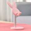 Rabbit Mobile Phone Desktop Stand Adjustable Lifting Telescopic Portable Rabbit Mobile Phone Holder Tablet Computer Bracket