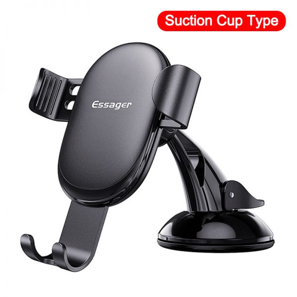 Essager Gravity Car Phone Holder For iPhone Samsung Universal Mount Holder For Phone in Car Cell Mobile Phone Holder Stand