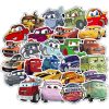 10/50Pcs Disney Kawaii Anime Stickers Funny Pixar Cars DIY Sticker Laptop Guitar Skateboard Luggage Waterproof Stikers Kids Toys