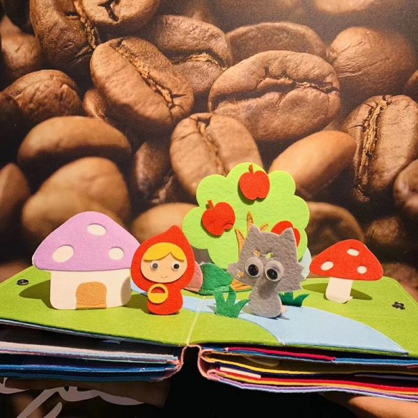 Rainbow 3D Baby Cloth Book Practice Hand Early Learning Education Quiet Book Soft Washable Unfold Parent-Child Interaction Book