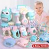 11-16Pcs Baby Rattle 0-12 Months Newborn Soft Bell Teethers Hand Shaking Crib Mobile Ring Educational Toy For Children Set Gifts