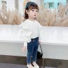 T-shirts For Girls Puff Sleeve T-shirt Girl Casual Style Kids Tops Tee Spring Autumn Baby Girl Clothes