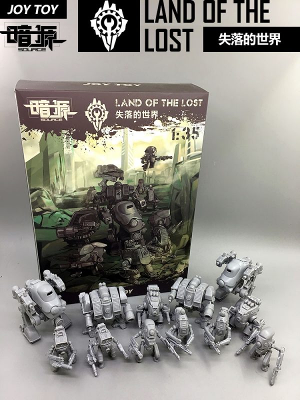 1/35 JOYTOY Mecha Action Figures Land Of The Lost DIY Model Kit 12Pieces Nude Color Unpainted Free Shipping