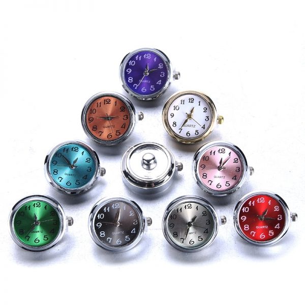 DIY Snap Jewelry 18mm Glass Watch Snap Buttons Interchangeable Jewelry Accessory Snap Button Jewelry for Snaps Bracelet