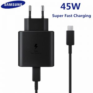 Original Samsung Super Fast Charger 45W PD Quick Adapter Type C Cable For Galaxy S20 Ultra S10 Plus S10E Note 10 Pro A81 A91 A70