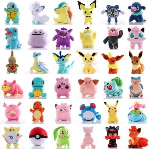 41 Style Pokemoned plush doll Pikachued stuffed toy Charmander Squirtle Bulbasaur Jigglypuff Eevee Snorlax Lapras kids gift