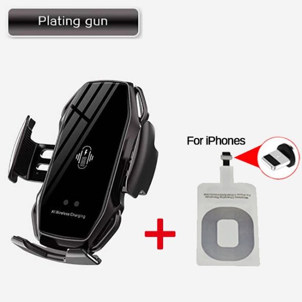 A5 10W Wireless Car Charger Automatic Clamping Fast Charging Phone Holder Mount Car for iPhone 11 Huawei Samsung Smart Phones