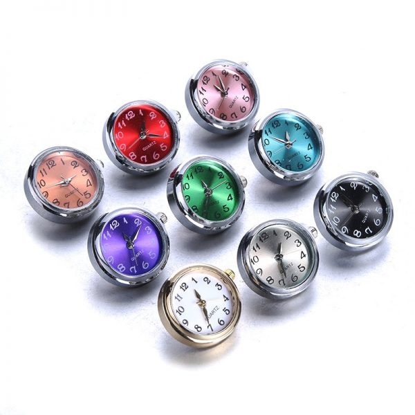 DIY Snap Jewelry 18mm Glass Watch Snap Buttons Interchangeable Jewelry Accessory Snap Button Jewelry for Snaps Bracelet